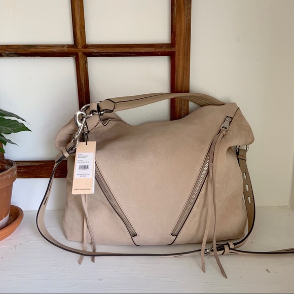 Rebecca Minkoff Handbags - Rebecca Minkoff Moto Hobo Bag in Sandstone